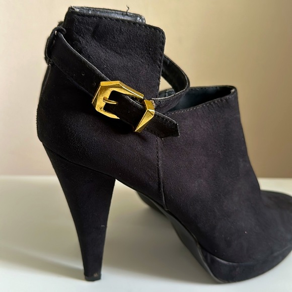 Diba Black suede platform bootie - Picture 2 of 4